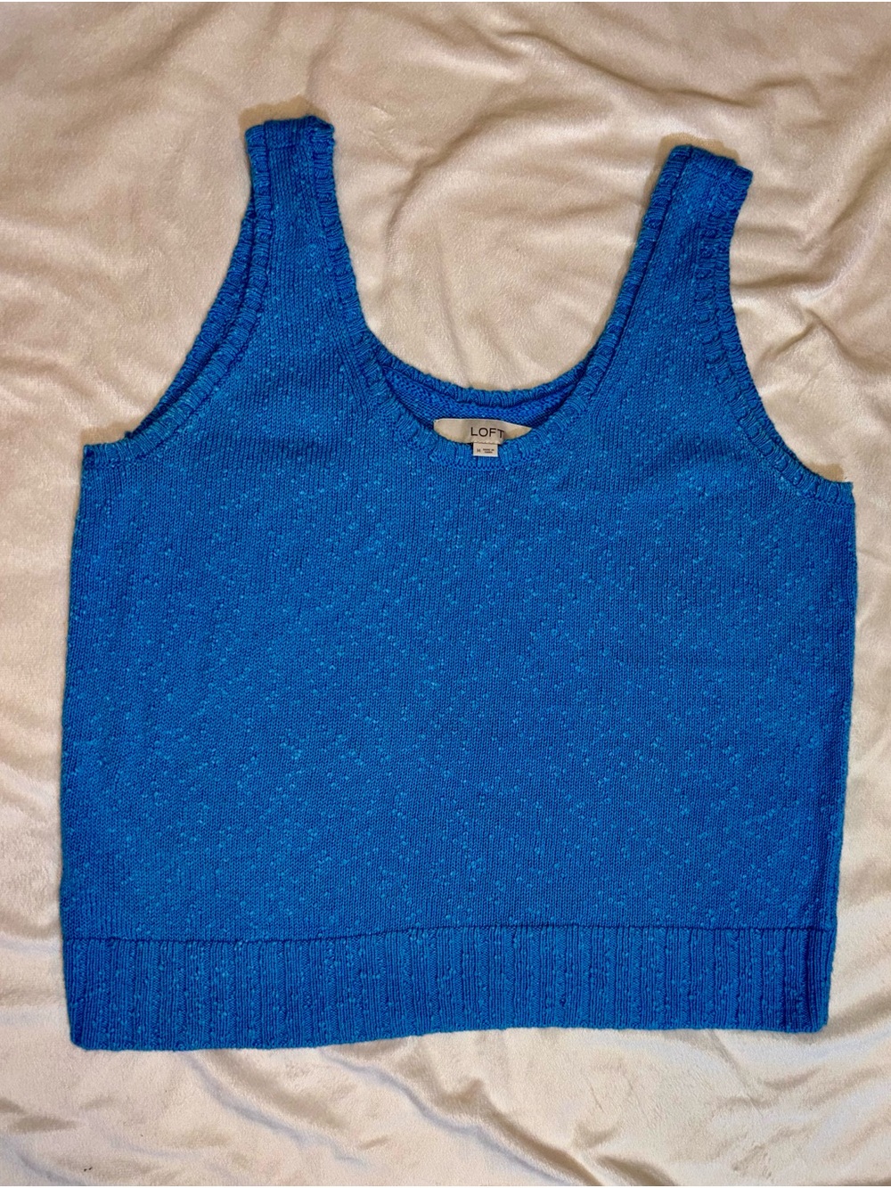 LOFT Royal Blue Sleeveless Knit Tank